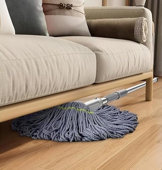 Twist Mop. Self Wringing Squeeze Mop. Telescopic Extendable Long Handle. Reusable Microfiber. All Floor Cleaning. Wet & Dry Use. Home & Office.