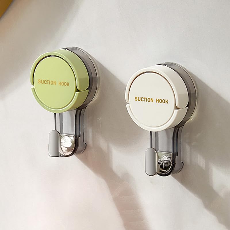 SKYTONE Suction Cup Hook, Suction Hooks, Suction Cup with Hook, Reusable Vacuum Suction Hooks for Bathroom, Wall Hooks, Wall Clips for Hanging Towel, Clothes,Kitchen Utensils (Pack of 1)