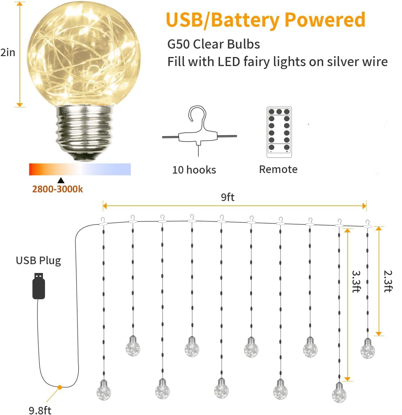 XERGY Artificial Vine Leaf LED Fairy String Light Ideal for Bedroom,Garden,Birthday & Festive Décor,Diwali Lights & Christmas,Party Diwali Lights for Decoration Home (3x1Meter,Corded Electric)