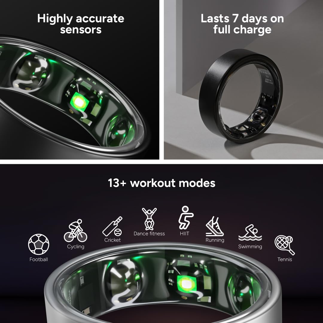 Gabit Smart Ring | Health & Fitness Tracker | Stress & Sleep Monitoring