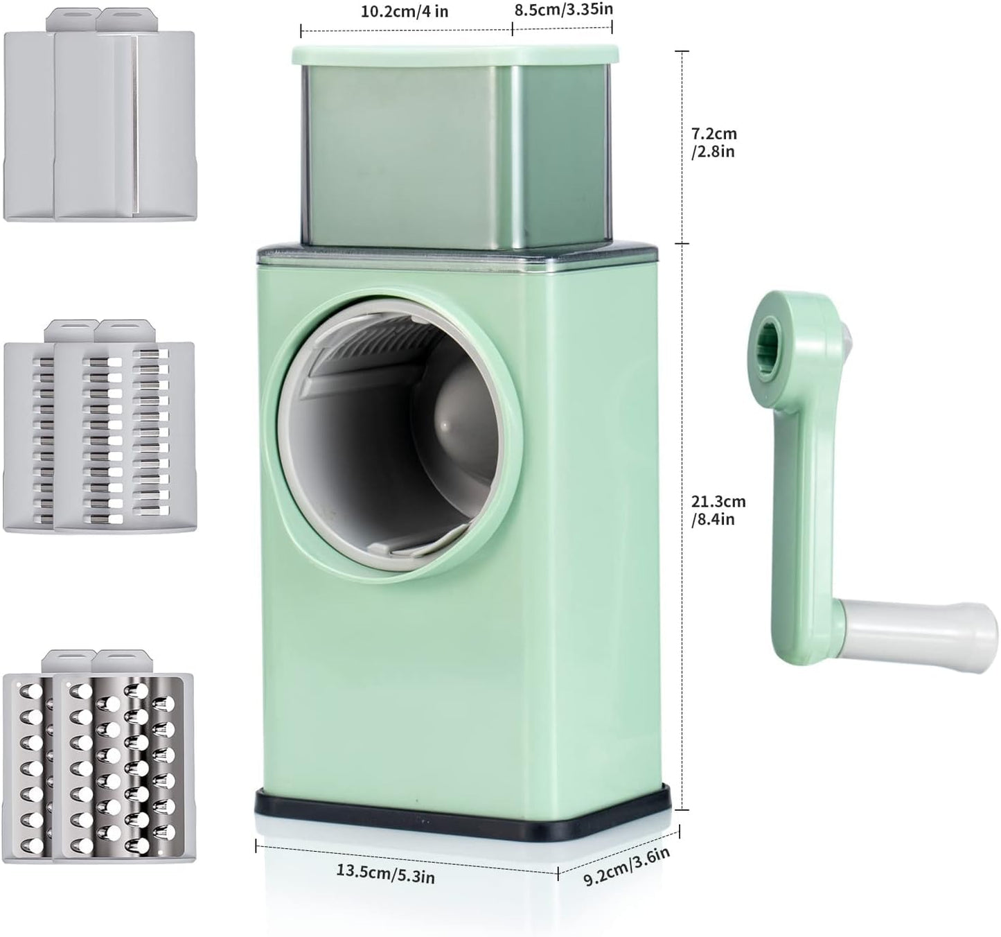 ROMINO Rotary Drum Vegetable Chopper for Kitchen Use,