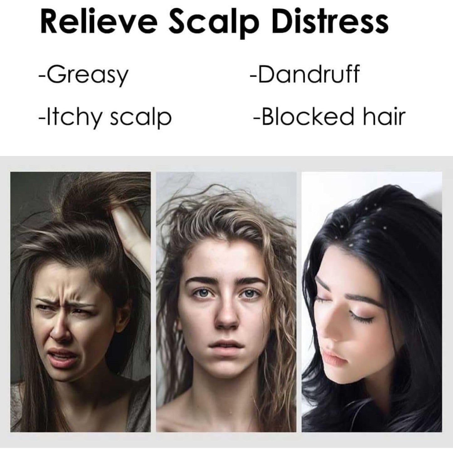 Hair for Women, Wet Hair Brush, Kangi for Hair Growth, Anti-Dandruff and Scalp Oil Anti-Dandruff Massager Comb, Dandruff Comb, Bristles Easily Take Away the Dandruff Painless for Men