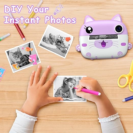 Kids Camera Instant Print & 2.5K Digital Video Instant Print
