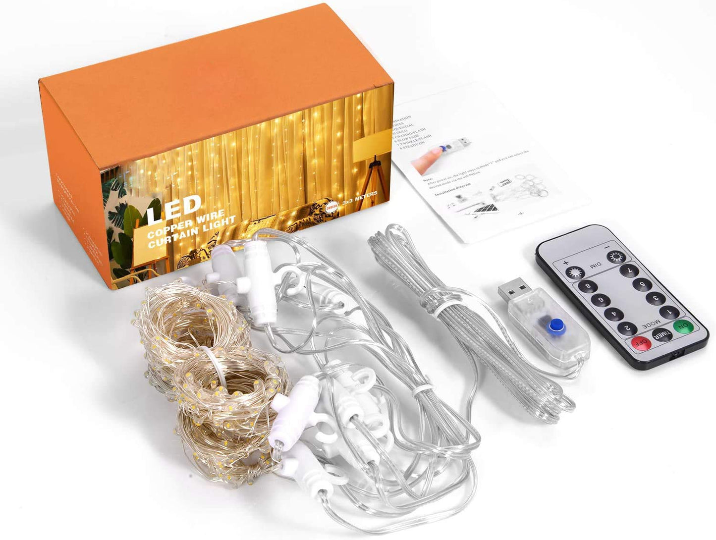 XERGY Artificial Vine Leaf LED Fairy String Light Ideal for Bedroom,Garden,Birthday & Festive Décor,Diwali Lights & Christmas,Party Diwali Lights for Decoration Home (3x1Meter,Corded Electric)