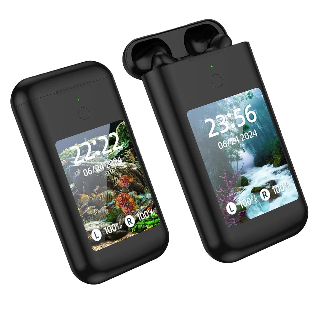 Multipurpose powerbank with airpods and display