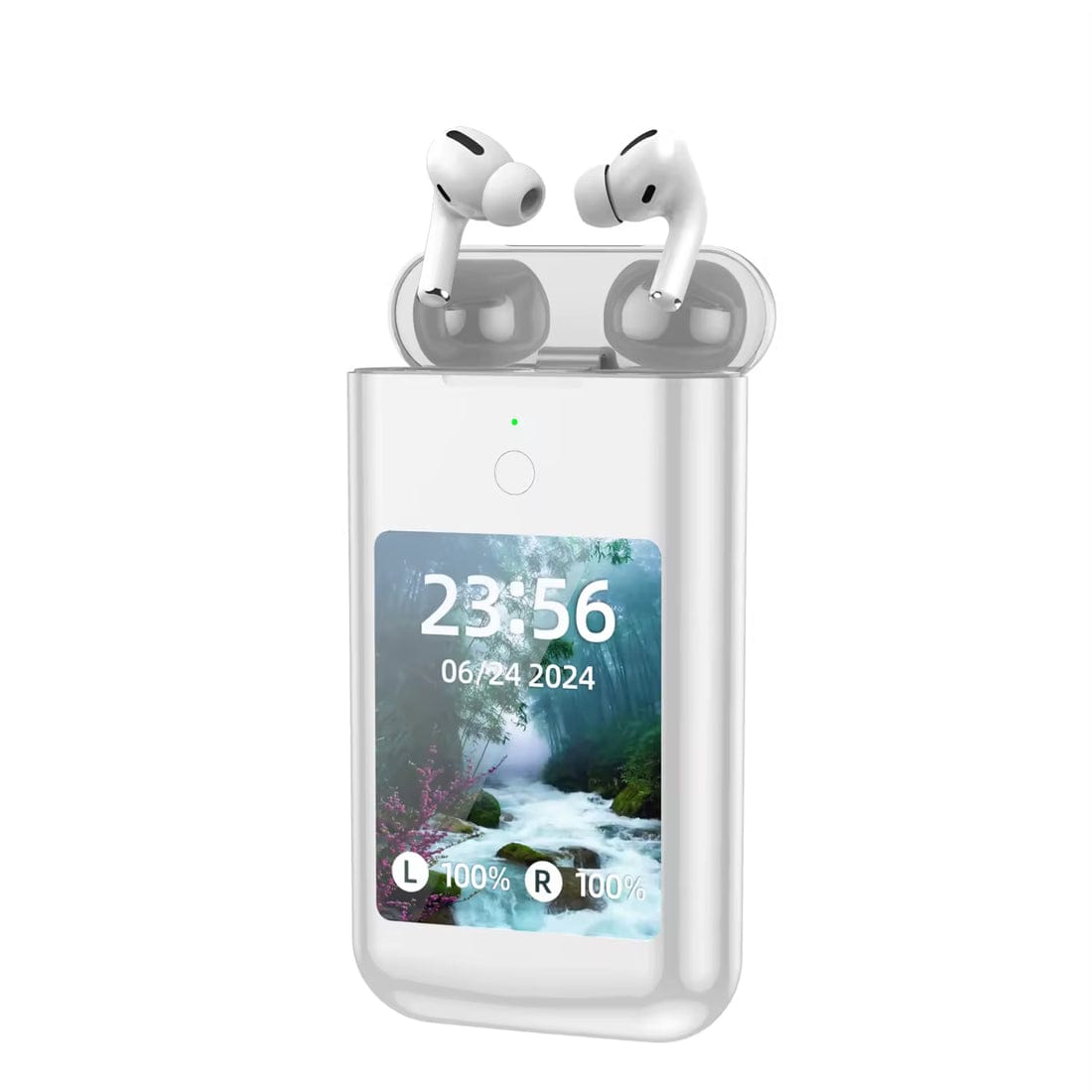 Multipurpose powerbank with airpods and display