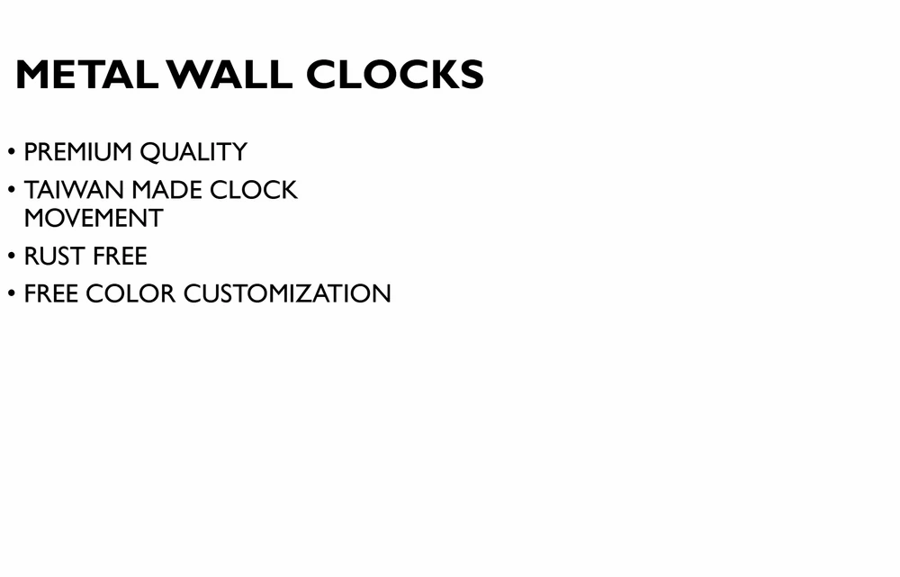 Decorative Kaleidoscope Metal Wall Clock For Living Room, Bedroom, Office, Hallway Decor