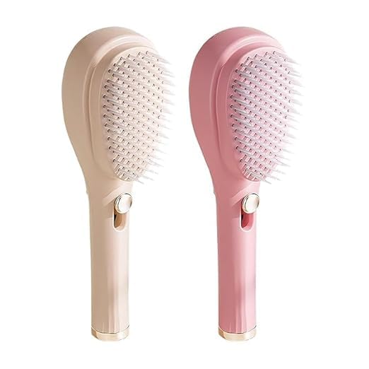 Self-Cleaning Anti-Static Massage Comb, Self Cleaning Hair Brush