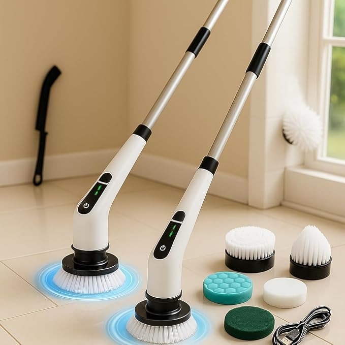 Electric Spin Scrubber, Cleaning Brush Scrubber for Home