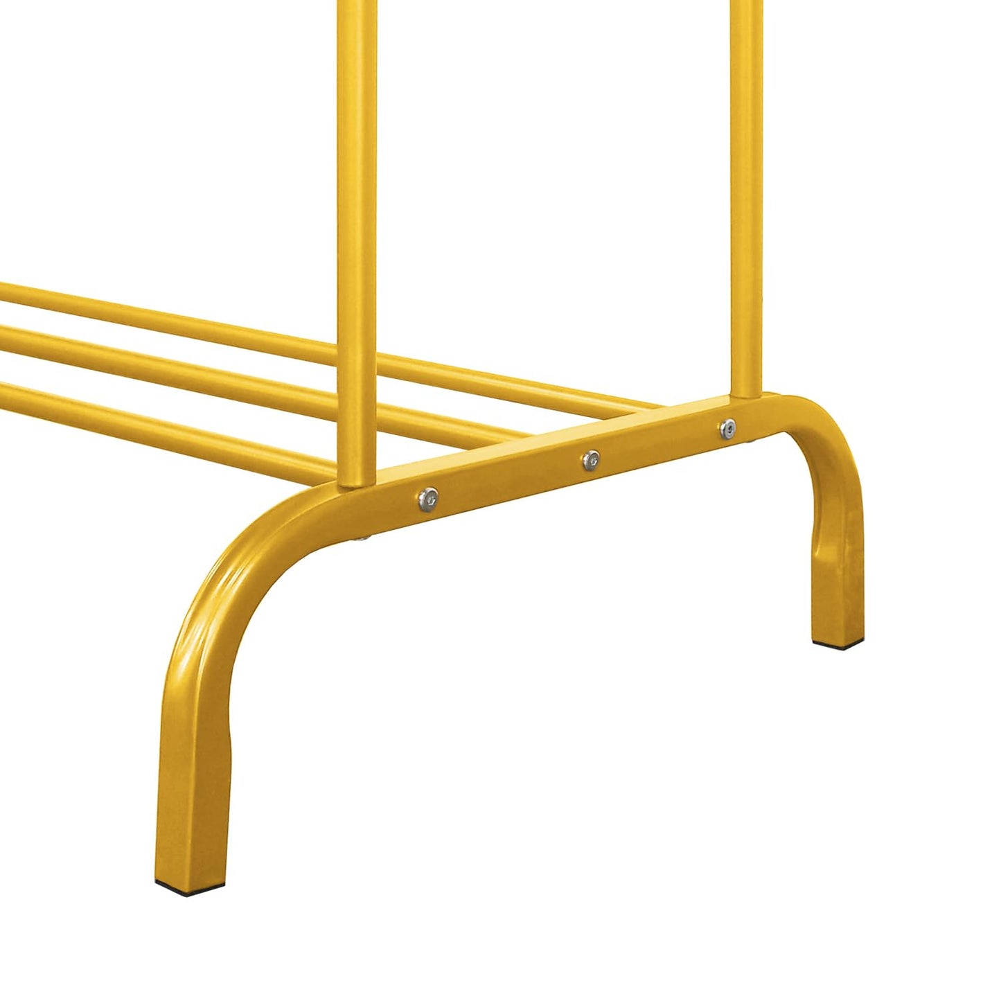 Lukzer Single Pole Coat Hanger Stand with Bottom Shelves–Heavy-Duty Metal Garment Rack, 4 Hooks for Clothes,Bags,Shoe–Freestanding Organizer for Bedroom, Entryway & more(White, 40x110x148cm/MGS-001)