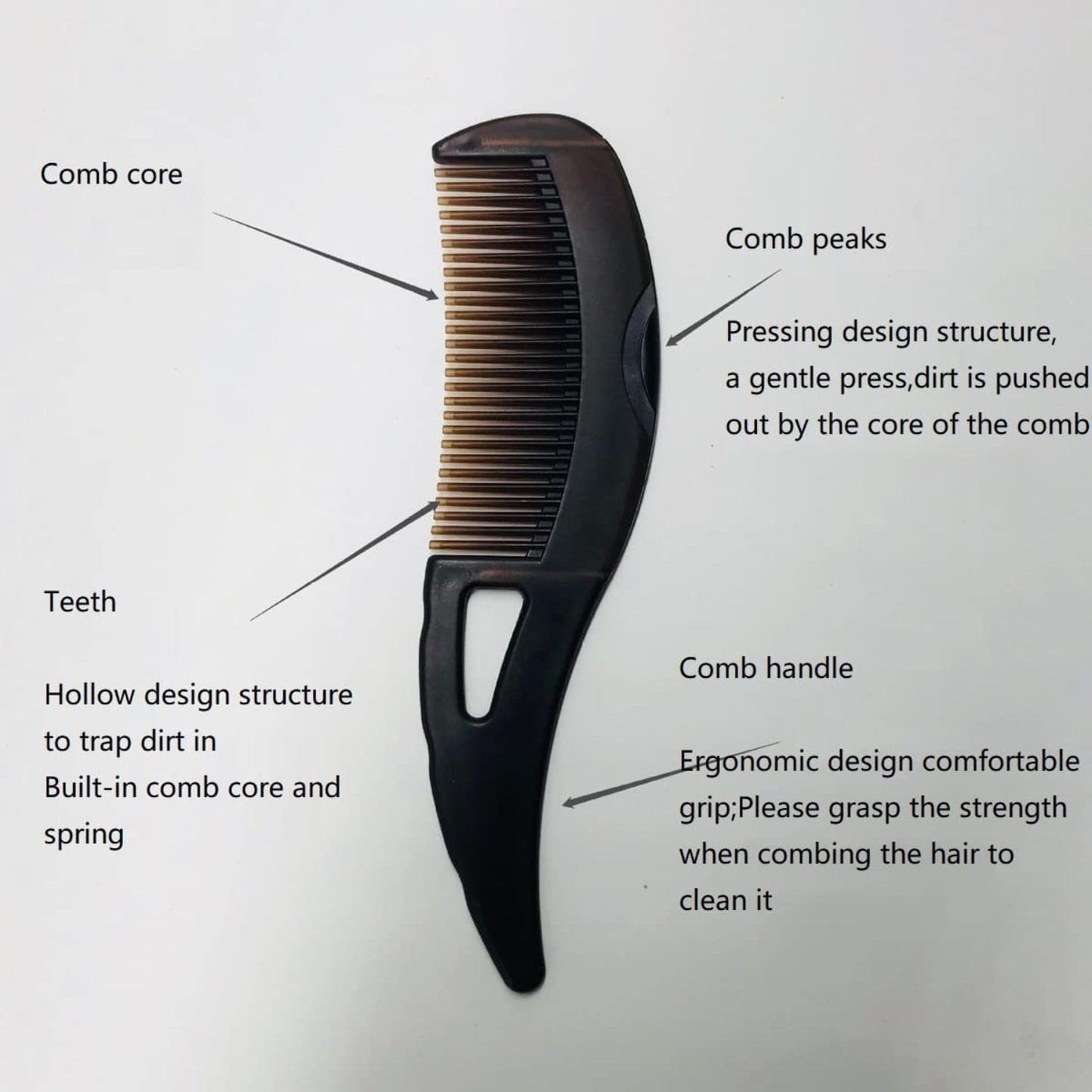 Hair for Women, Wet Hair Brush, Kangi for Hair Growth, Anti-Dandruff and Scalp Oil Anti-Dandruff Massager Comb, Dandruff Comb, Bristles Easily Take Away the Dandruff Painless for Men