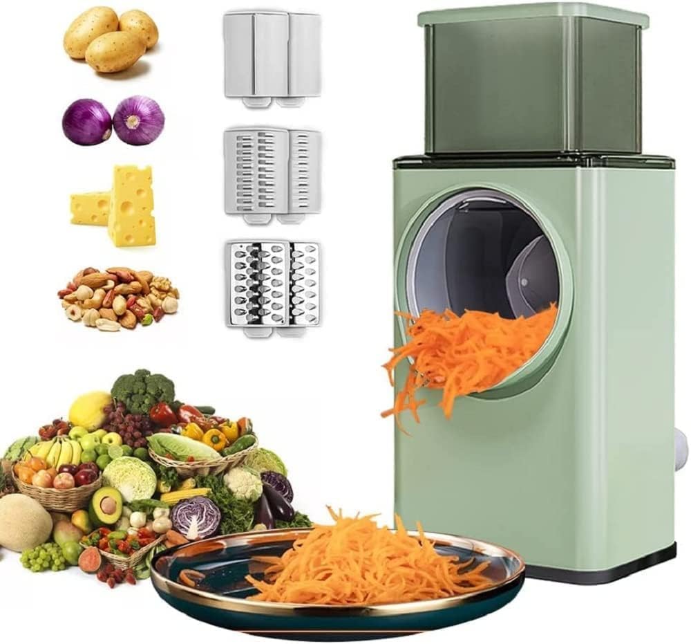 ROMINO Rotary Drum Vegetable Chopper for Kitchen Use,