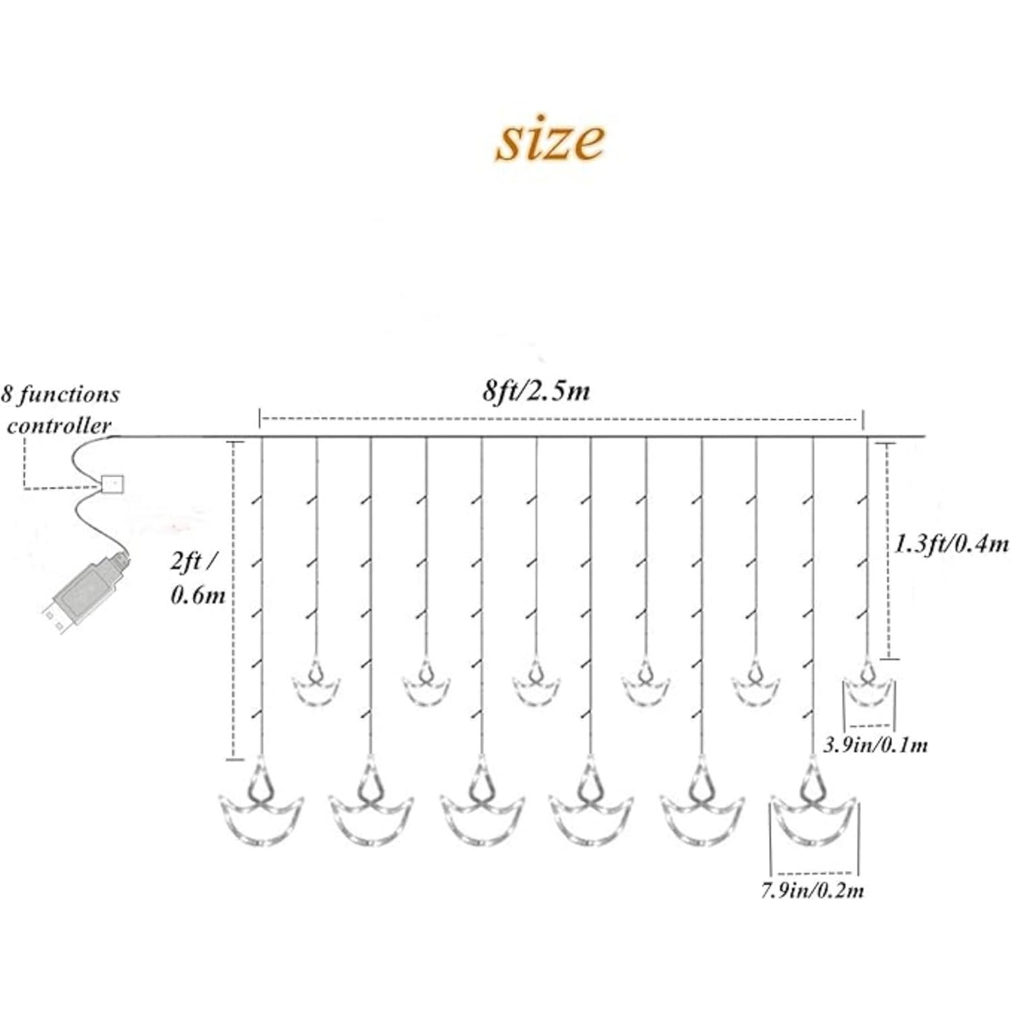 XERGY Artificial Vine Leaf LED Fairy String Light Ideal for Bedroom,Garden,Birthday & Festive Décor,Diwali Lights & Christmas,Party Diwali Lights for Decoration Home (3x1Meter,Corded Electric)