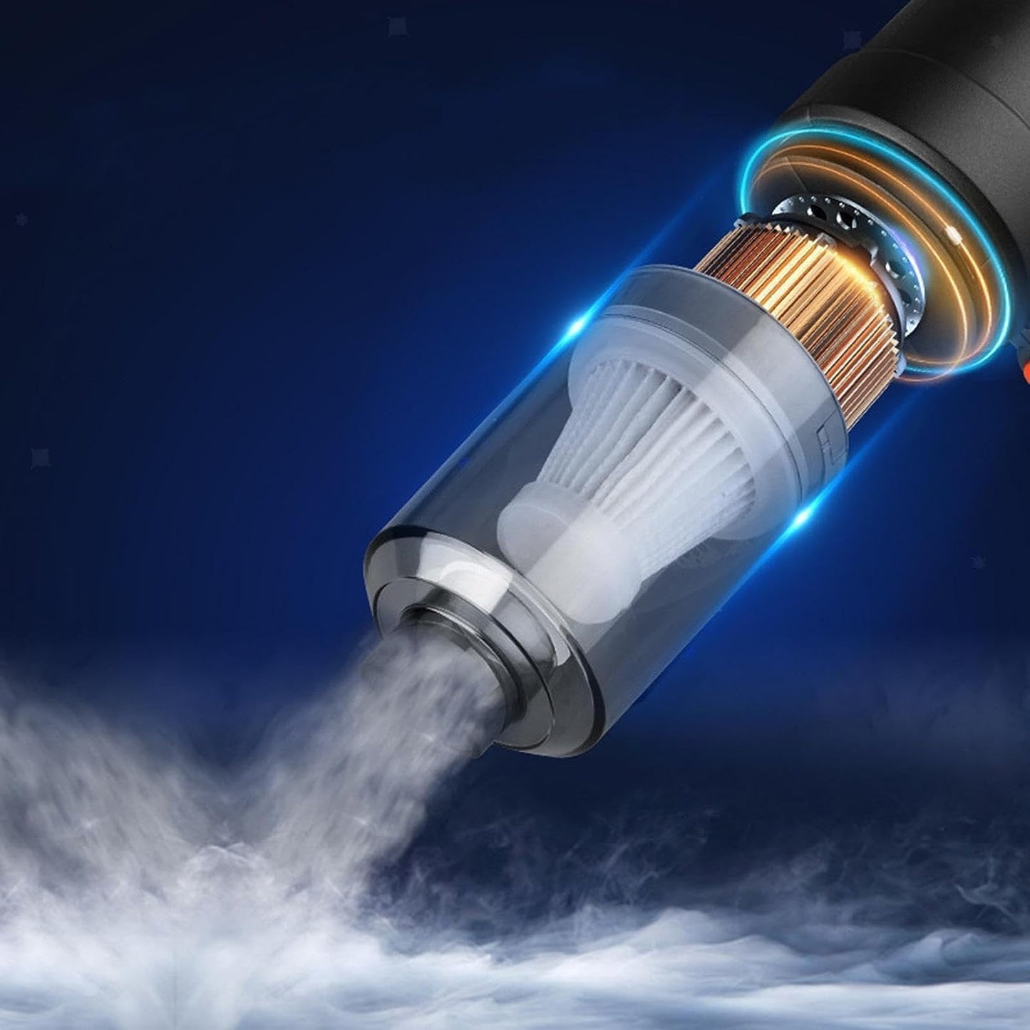 SHAYONAM 3 in 1 Portable Car Vacuum Cleaner with Blower | USB Rechargeable Wireless Handheld Car Vacuum Cleaner Traveling