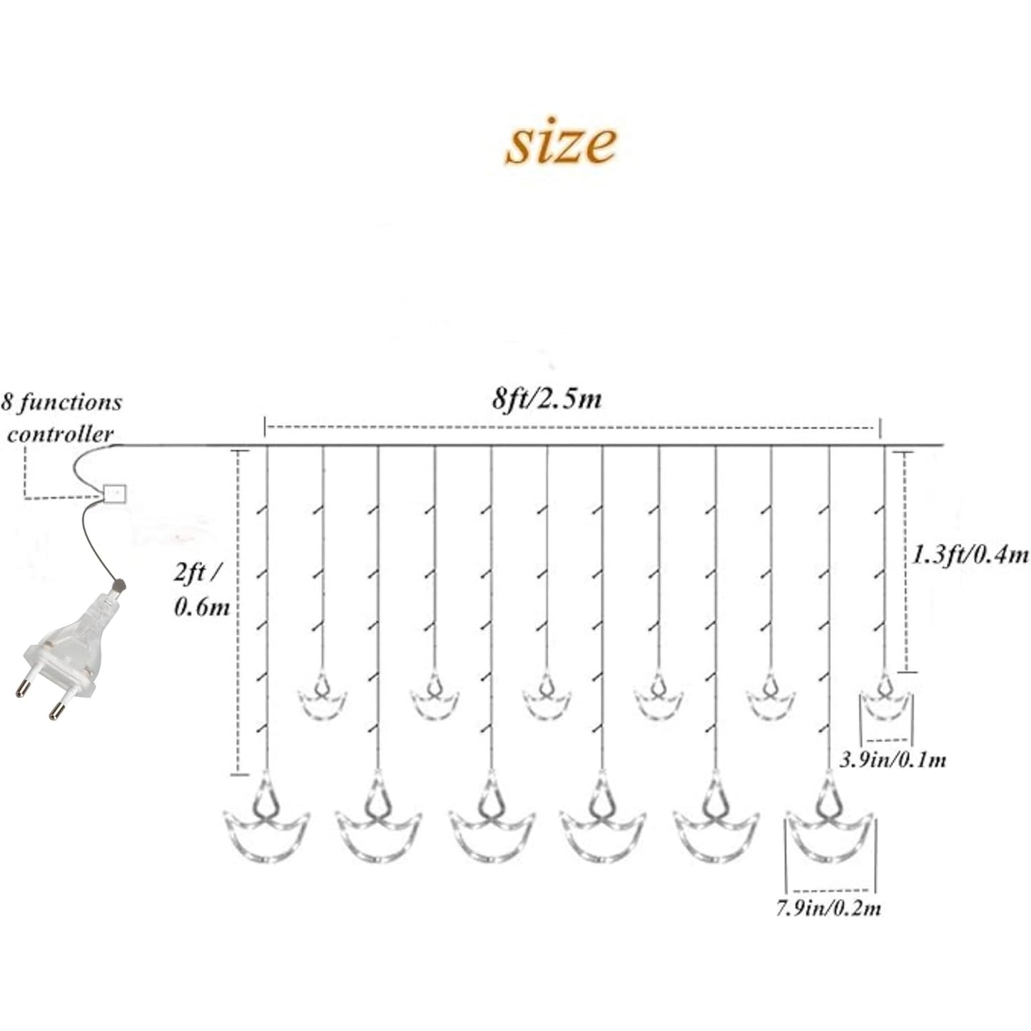 XERGY Artificial Vine Leaf LED Fairy String Light Ideal for Bedroom,Garden,Birthday & Festive Décor,Diwali Lights & Christmas,Party Diwali Lights for Decoration Home (3x1Meter,Corded Electric)