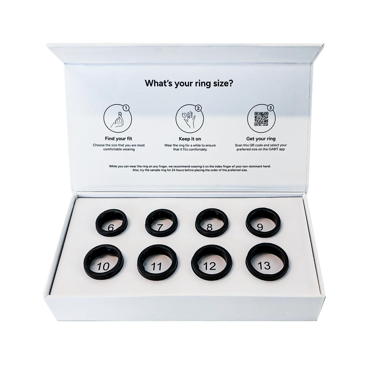 Gabit Smart Ring | Health & Fitness Tracker | Stress & Sleep Monitoring