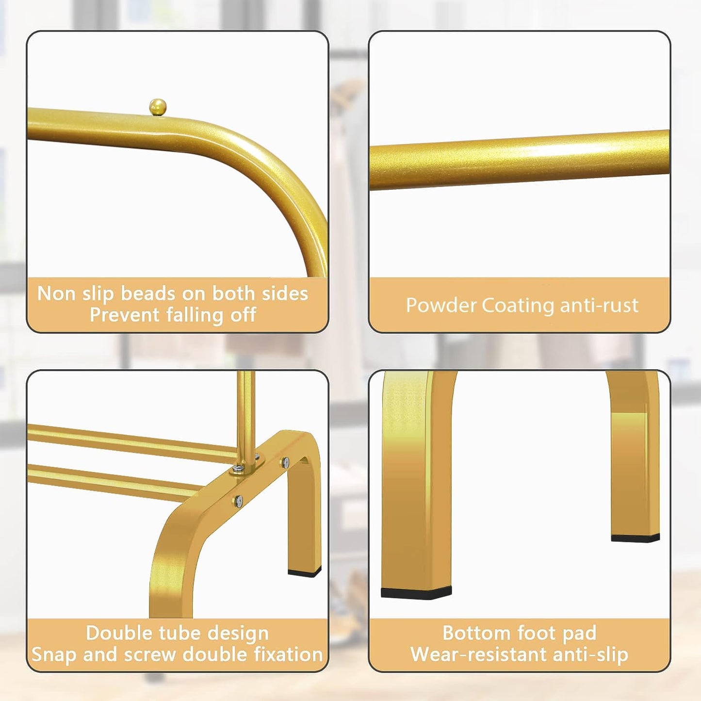 Lukzer Single Pole Coat Hanger Stand with Bottom Shelves–Heavy-Duty Metal Garment Rack, 4 Hooks for Clothes,Bags,Shoe–Freestanding Organizer for Bedroom, Entryway & more(White, 40x110x148cm/MGS-001)