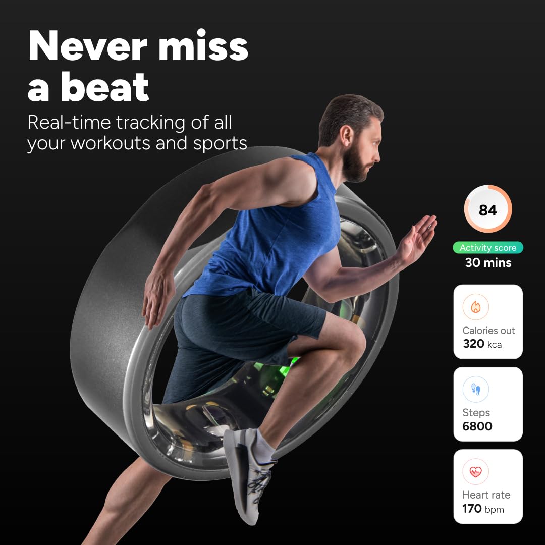 Gabit Smart Ring | Health & Fitness Tracker | Stress & Sleep Monitoring