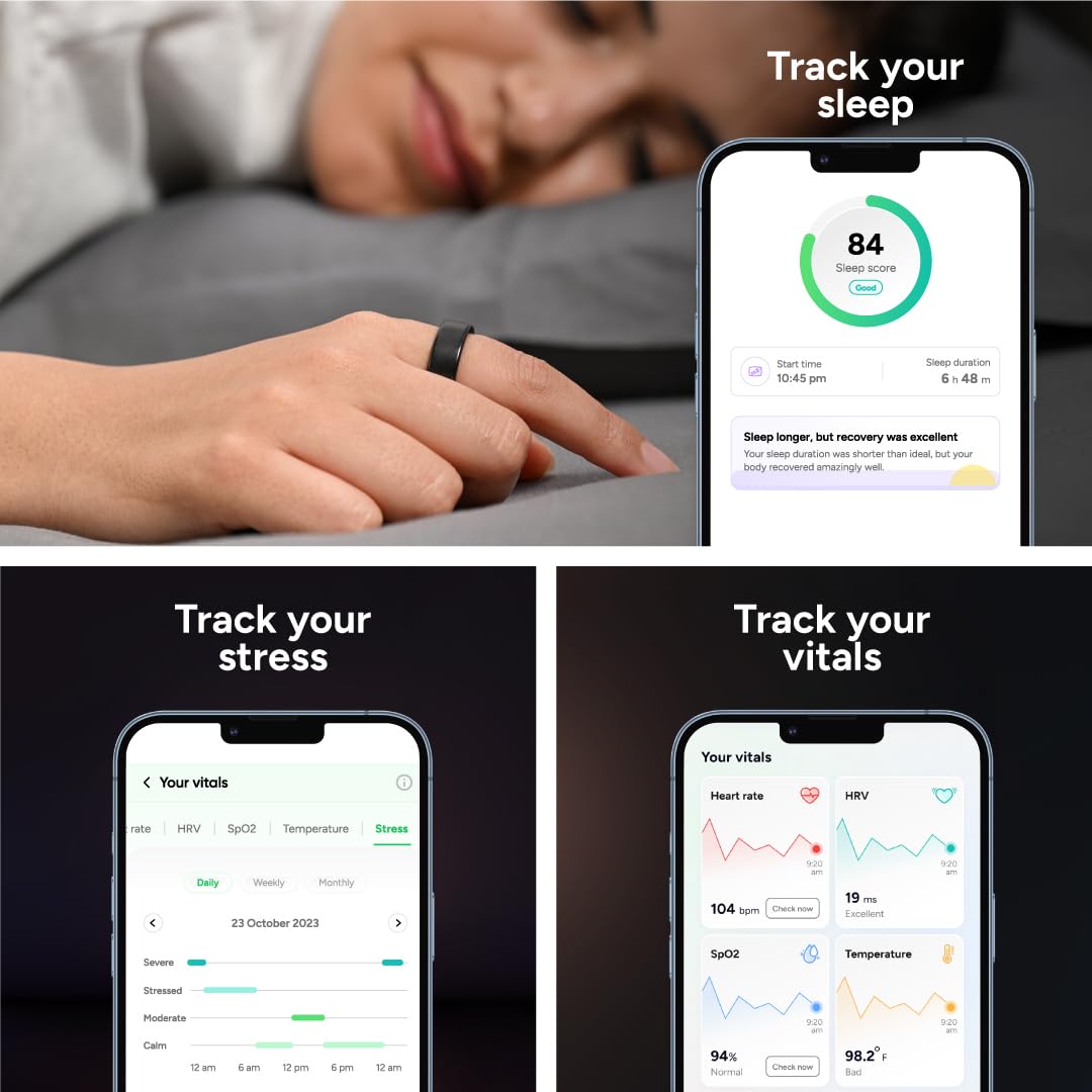 Gabit Smart Ring | Health & Fitness Tracker | Stress & Sleep Monitoring