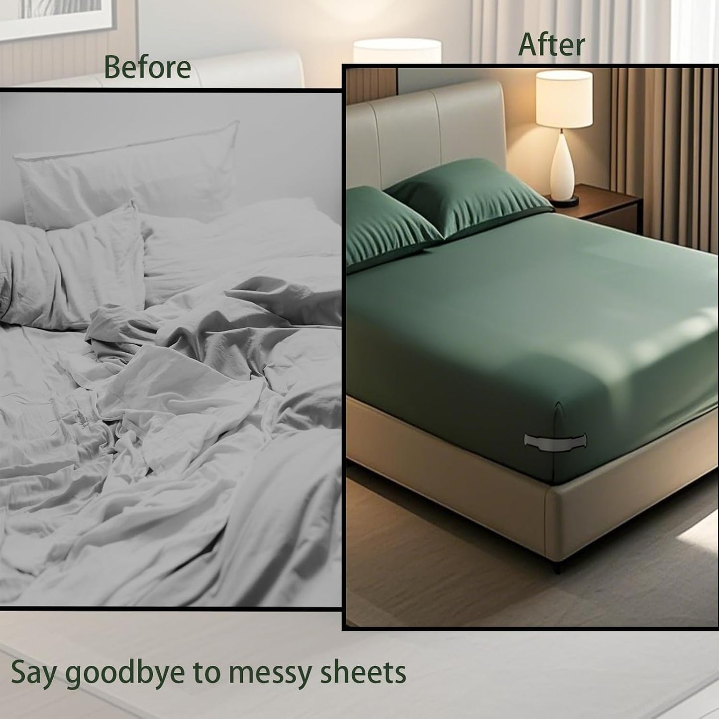 Bedsheet Holder Clip for Bed, Adjustable Bed Sheet Holder Corner Straps, Bedsheets Holder for Tight Fit, Bedsheet Gripper Corner, Bed Sheet Holder, Bed Accessories Items