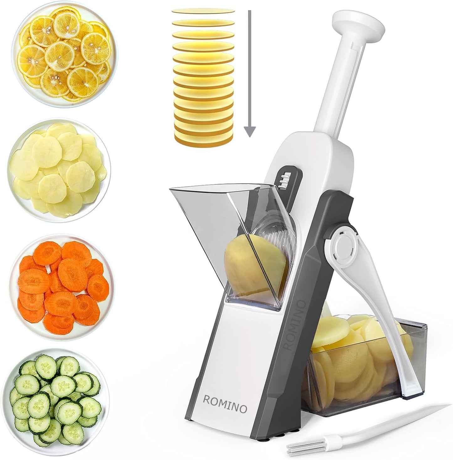 Rotary Drum Vegetable Chopper for Kitchen Use, Manual Onion and Salad Cutter, Multifunctional Slicer Dicer Grater