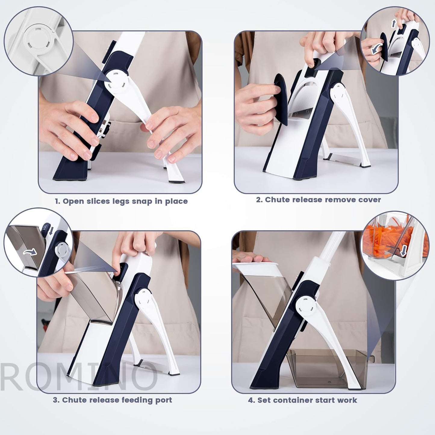 Rotary Drum Vegetable Chopper for Kitchen Use, Manual Onion and Salad Cutter, Multifunctional Slicer Dicer Grater