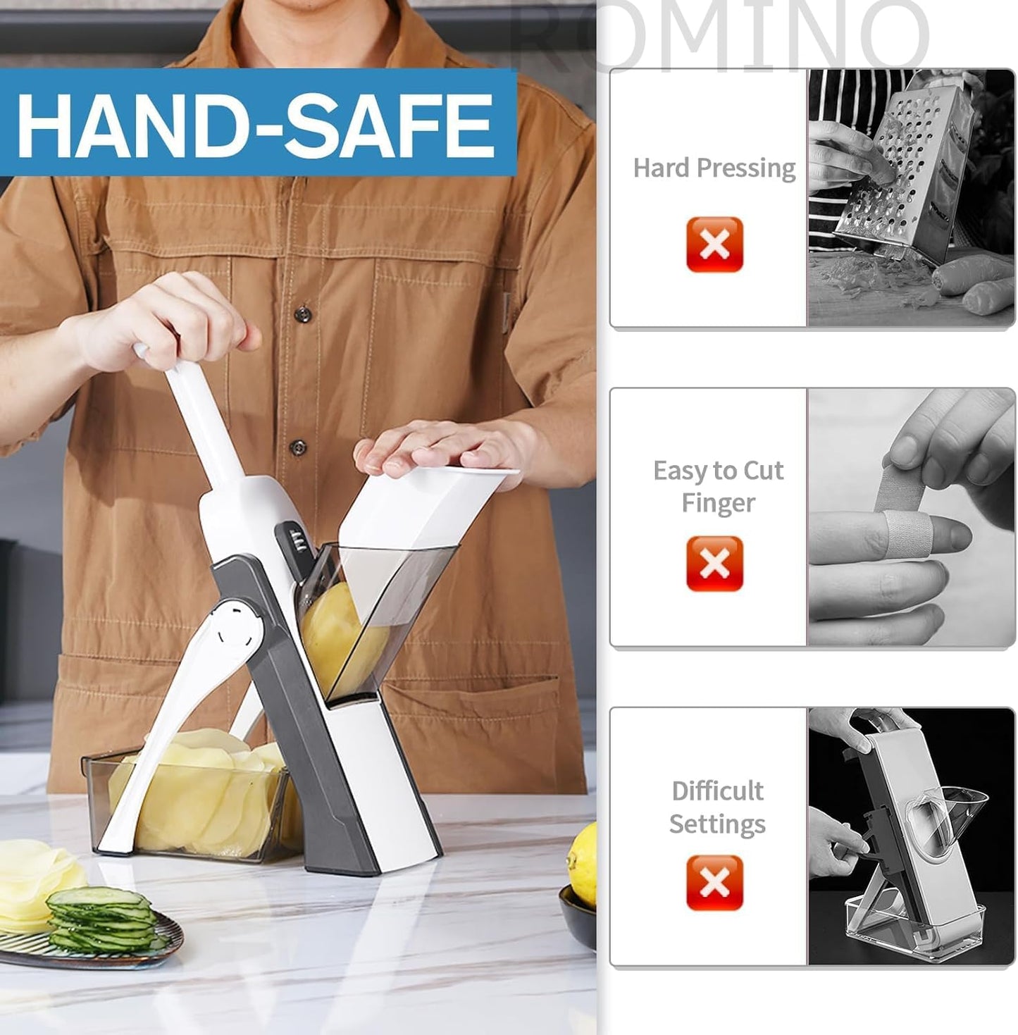 Rotary Drum Vegetable Chopper for Kitchen Use, Manual Onion and Salad Cutter, Multifunctional Slicer Dicer Grater