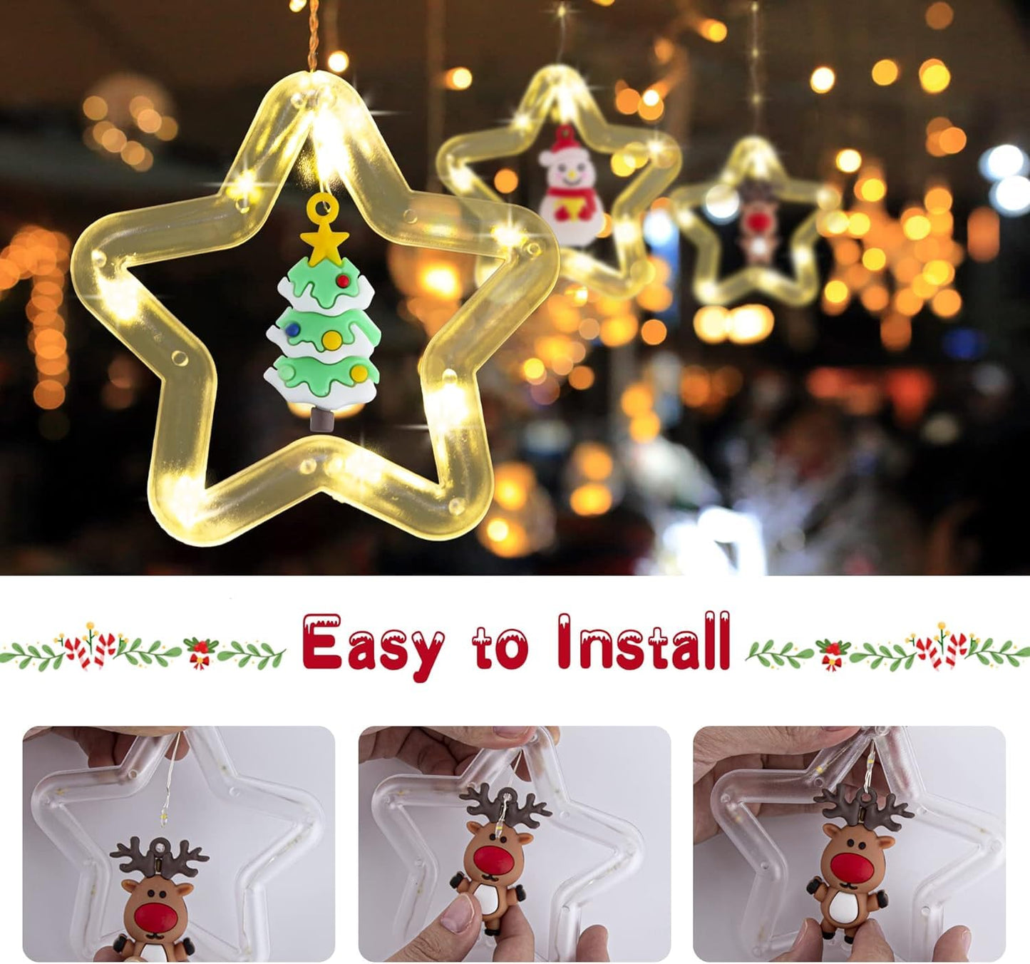 XERGY Artificial Vine Leaf LED Fairy String Light Ideal for Bedroom,Garden,Birthday & Festive Décor,Diwali Lights & Christmas,Party Diwali Lights for Decoration Home (3x1Meter,Corded Electric)