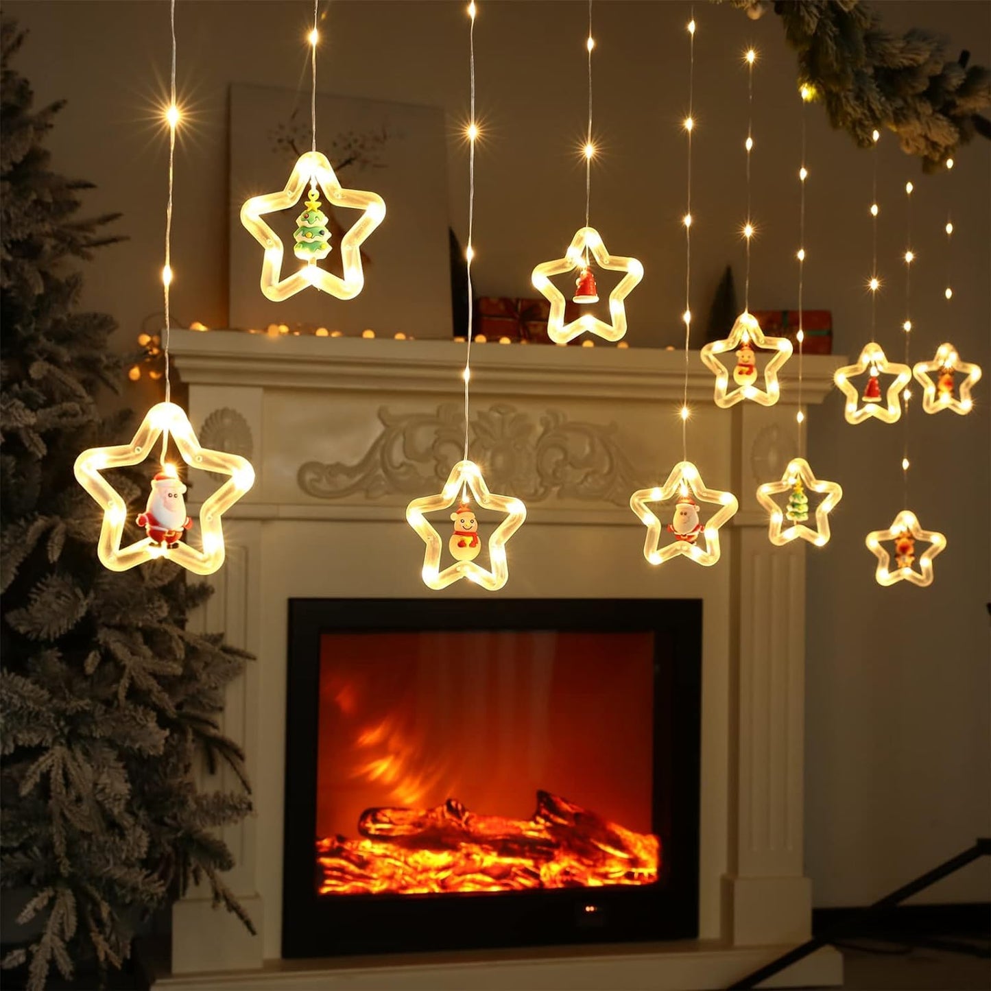 XERGY Artificial Vine Leaf LED Fairy String Light Ideal for Bedroom,Garden,Birthday & Festive Décor,Diwali Lights & Christmas,Party Diwali Lights for Decoration Home (3x1Meter,Corded Electric)